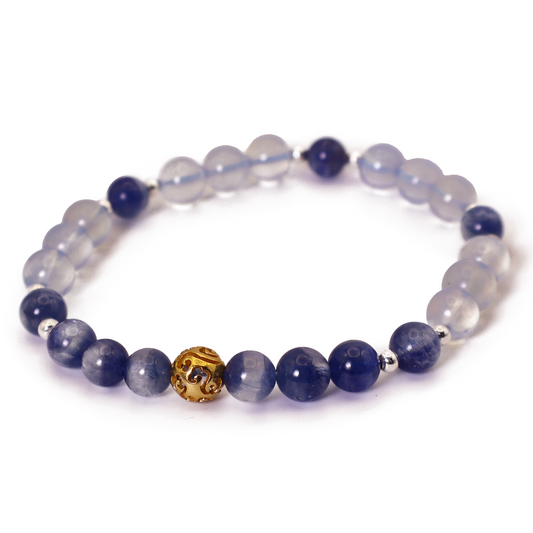 Kyanite and Aquamarine Bracelet I