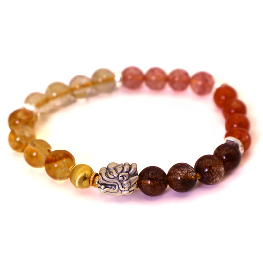 Mix Crystal Bracelet with Dragon I