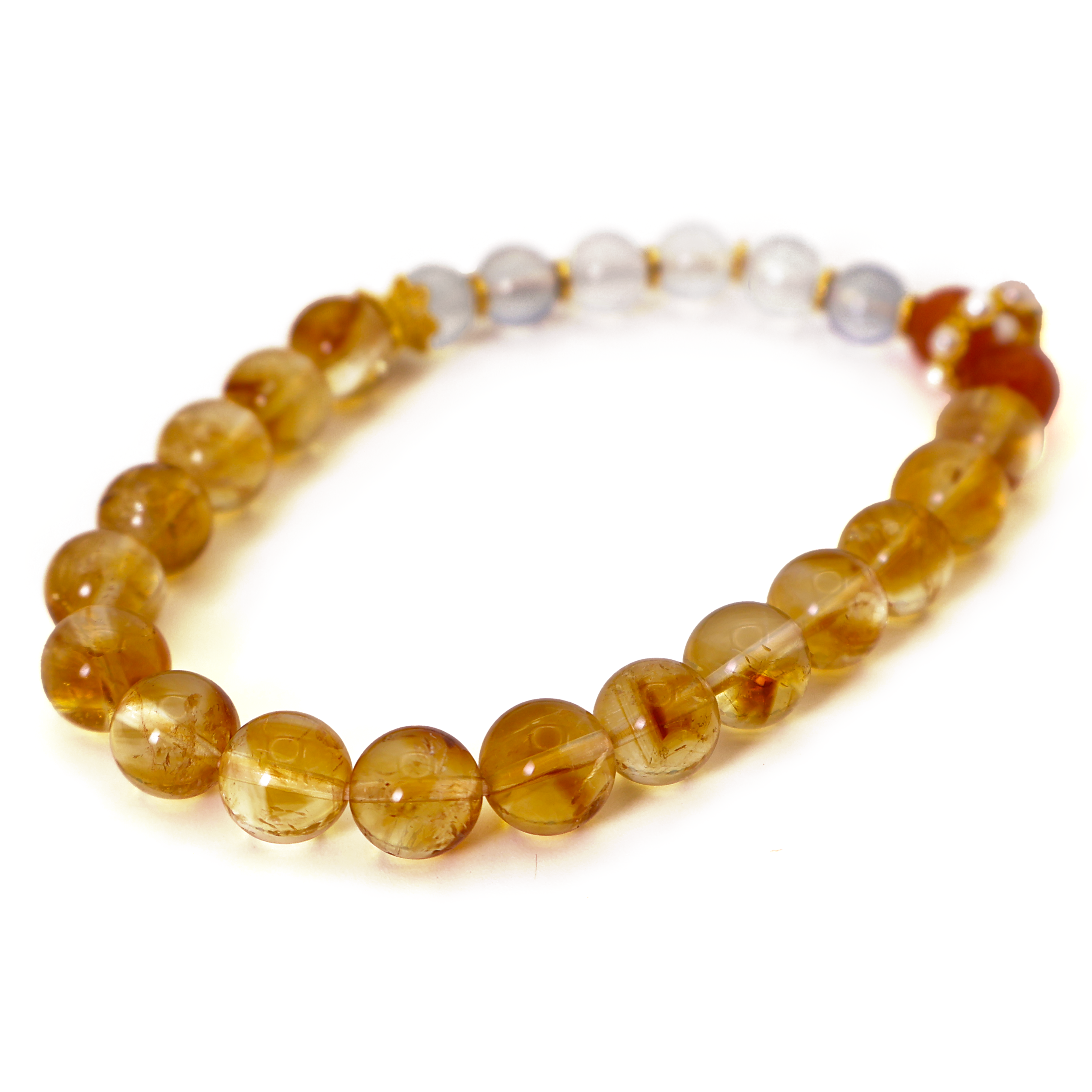 Yellow TaJing and White Moonstone Bracelet I