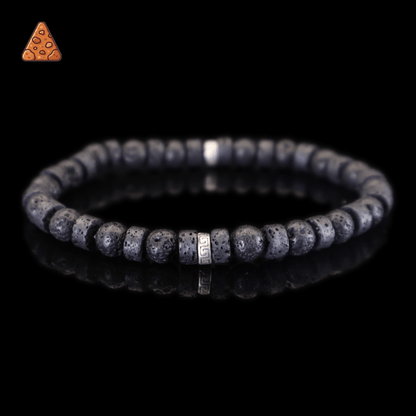 Volcanic Rock Bracelet I on black background