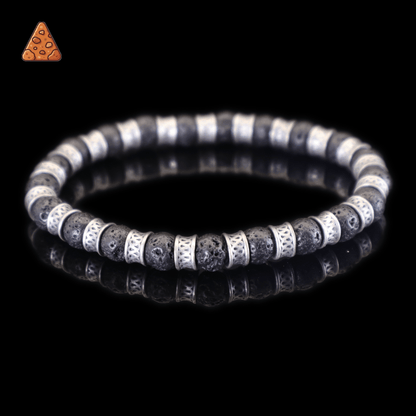 Volcanic Rock Bracelet II on black background